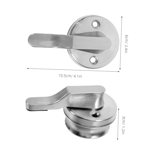 HAMPPLIES Edelstahl Türschloss mit Anzeige Riegelschloss für Badezimmer Wc Robuster Bolzenverschluss Flexibler Trennmechanismus Schnelles Vielseitig Einsetzbar von HAMPPLIES