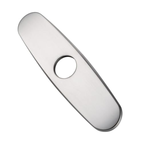 HAMPPLIES Edelstahl Wasserhahnloch Abdeckung Küchenarmatur Dekorativer Spritzschutz Rostfrei Multifunktionale Spülbeckenloch Abdeckung Für Bad Und Küche von HAMPPLIES