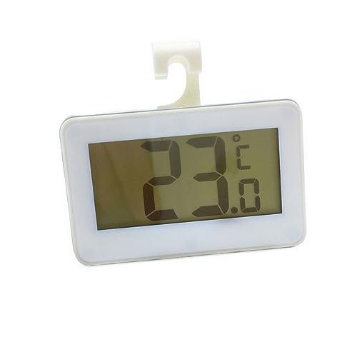 HAMPPLIES Elektronisches Kühlschrankthermometer Hohe Präzision Digitale Temperaturanzeige LCD Messbereich Installieren für Gefriertruhe und Gewächshaus von HAMPPLIES