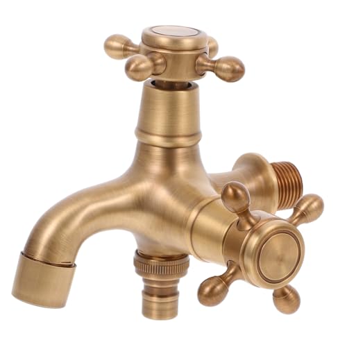 HAMPPLIES Europäischer Badewannenarmatur Antikstil Kupfer Wasserhahn Doppelgriff Wandmontage Vintage Badarmatur für Badezimmer und Küche Langlebig Installieren Stilvoll und Praktisch HAMPPLIES Europäischer Badewannenarmatur Antikstil Kupfer Wasserhahn Doppelgriff Wandmontage Vintage Badarmatur für Badezimmer und Küche Langlebig Installieren Stilvoll und Praktisch von HAMPPLIES