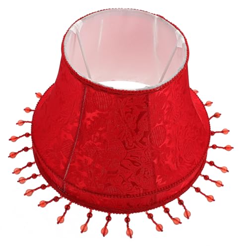 HAMPPLIES Europäischer Vintage Stoff lampenschirm mit Perlenverzierung Robuste Lampenabdeckung für Tischlampe Dekorativer Retro Lampenschirm Installieren Langlebiges Material Weiches Licht HAMPPLIES Europäischer Vintage Stoff lampenschirm mit Perlenverzierung Robuste Lampenabdeckung für Tischlampe Dekorativer Retro Lampenschirm Installieren Langlebiges Material Weiches Licht von HAMPPLIES