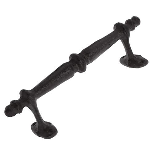 HAMPPLIES Europäischer Vintage Türgriff aus Gusseisen Robuster Gartentürbeschlag Komfortabler Griff mit Klassischem Design Elegant für Garten Schrank Dresser Einfache Montage von HAMPPLIES