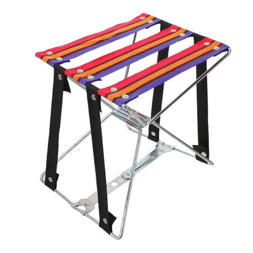 HAMPPLIES Faltbarer Hocker Klappbar Leicht Outdoor Camping Angelstuhl Kompakt Fußstütze Für Pediküre Maniküre Salon Zuhause Vielseitig Stabil Und Tragbar von HAMPPLIES