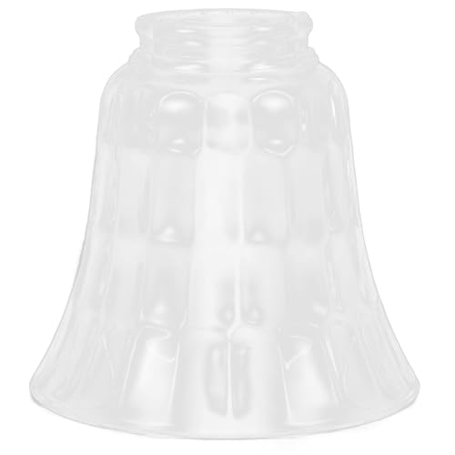 HAMPPLIES Glas Lampenschirm Deckenleuchte Ersatz Lampenschirm Pendelleuchte Transparenter Glaslampenschirm Robust Leicht Installierbar Für Wohnzimmer Schlafzimmer Bar Moderne Retro von HAMPPLIES
