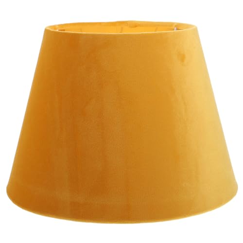 HAMPPLIES Goldener Stoff Lampenschirm mit Innenseele Fassung Abnehmbarer Langlebiger Lampenüberzug für Tischlampe für Wohnzimmer Schlafzimmer Hotel und zum Einzug von HAMPPLIES