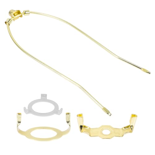 HAMPPLIES Goldfarbenes Lampenharfen aus Robustem Eisen mit Adapter Verstellbarer Lampenschirmhalter für Tisch und Stehlampen DIY Ersatzteile für Wohn Restaurant und Cafébeleuchtung HAMPPLIES Goldfarbenes Lampenharfen aus Robustem Eisen mit Adapter Verstellbarer Lampenschirmhalter für Tisch und Stehlampen DIY Ersatzteile für Wohn Restaurant und Cafébeleuchtung von HAMPPLIES