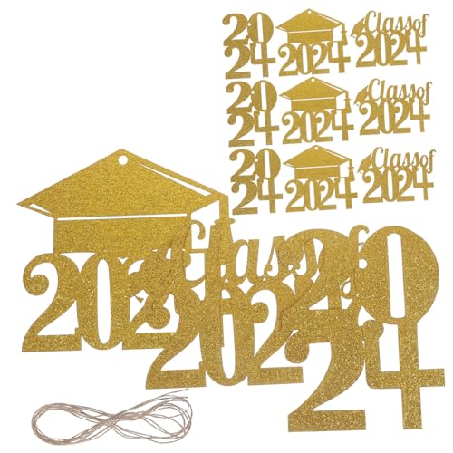 HAMPPLIES Graduation Dekoset Teilig Papier Hängeschilder Abschlussfeier Party Deko Robust Leicht Montierbar für Wand Tür Fenster Feierlichkeiten von HAMPPLIES