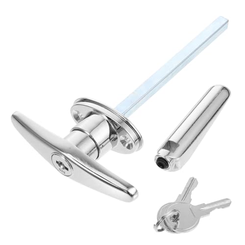 HAMPPLIES Griff Türschloss Set mit Schlüssel Abschließbarer Griff für Scheunentore und Garagentüren Stabile Metallverriegelung Einfache Bedienung durch Druckmechanismus Vielseitig für HAMPPLIES Griff Türschloss Set mit Schlüssel Abschließbarer Griff für Scheunentore und Garagentüren Stabile Metallverriegelung Einfache Bedienung durch Druckmechanismus Vielseitig für von HAMPPLIES