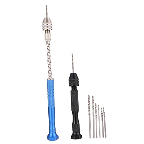 HAMPPLIES Handbohrer Set Teiliges Micro Bohrer Set Stahl für Schmuck und DIY Projekte Pin Vise Handbohrer für von HAMPPLIES