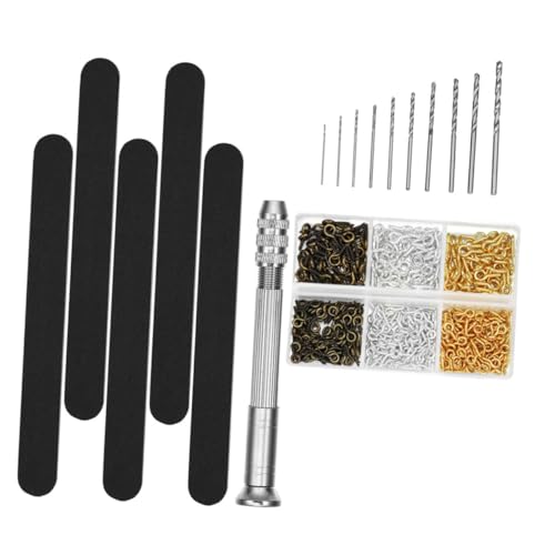 HAMPPLIES Handbohrer Set für Schmuckbasteln Resin Hand Drill Set mit Präzisionsbohrern Kompakt und Leicht für DIY Halsketten Armbänder Ohrringe Tragbar und Langlebig HAMPPLIES Handbohrer Set für Schmuckbasteln Resin Hand Drill Set mit Präzisionsbohrern Kompakt und Leicht für DIY Halsketten Armbänder Ohrringe Tragbar und Langlebig von HAMPPLIES