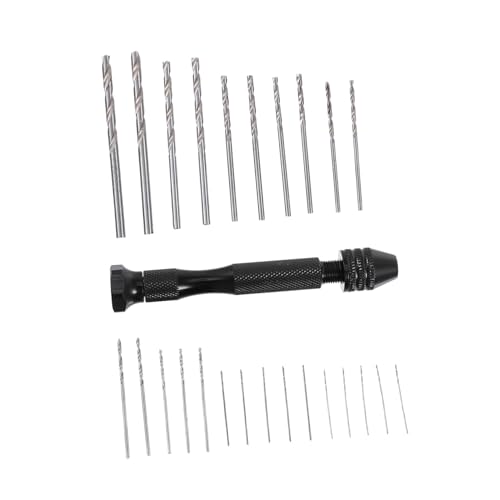 HAMPPLIES Handbohrer Set mit Teiligem Pinseln Verstellbarer Spannkopf Ergonomisch Rutschfest für Holz Kunststoff Modellbau und Manuelle Feinarbeiten Tragbar und Leicht HAMPPLIES Handbohrer Set mit Teiligem Pinseln Verstellbarer Spannkopf Ergonomisch Rutschfest für Holz Kunststoff Modellbau und Manuelle Feinarbeiten Tragbar und Leicht von HAMPPLIES