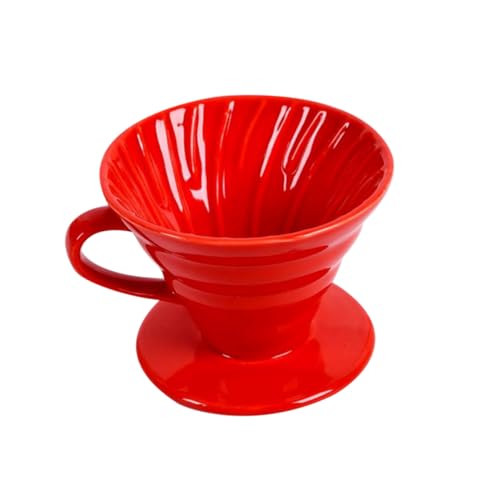 HAMPPLIES Handgefertigter Keramik Handfilter Kaffeebereiter mit Schmalem Ausguss Kreativer Kaffeekanne in Rot Langlebig und Rostfrei für Zuhause und Büro HAMPPLIES Handgefertigter Keramik Handfilter Kaffeebereiter mit Schmalem Ausguss Kreativer Kaffeekanne in Rot Langlebig und Rostfrei für Zuhause und Büro von HAMPPLIES