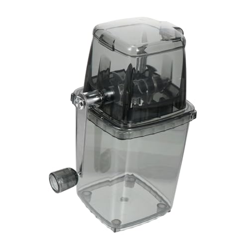 HAMPPLIES Handkurbel Eiscrusher Manuell Tragbarer Multifunktionaler Eiszerkleinerer Fein Verarbeiteter Eis Chopper für Zuhause Slush und Snowcones Einfach zu Reinigen für Küche und Party von HAMPPLIES
