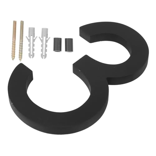 HAMPPLIES Hausnummern aus Hochwertigem Acryl und Metall Langlebig und Rostfrei Wetterfest Vielseitig für Tür Briefkasten Garten und Straßenadresse Einfache Montage Klare Sichtbarkeit für von HAMPPLIES