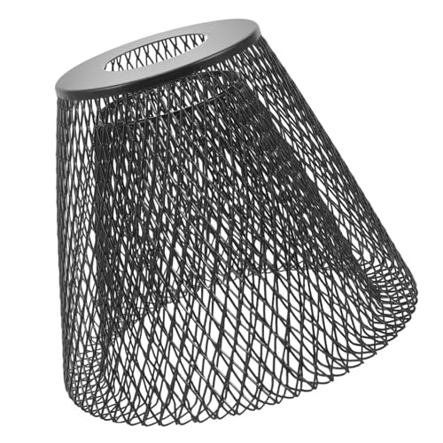 HAMPPLIES Hohler Metall Drahtkäfig Lampenschirm Trapezförmiger Pendelleuchtenschirm Drahtgitter Lampenschirm für Wohnzimmer Schlafzimmer Restaurant Büro Einfach zu Montierender HAMPPLIES Hohler Metall Drahtkäfig Lampenschirm Trapezförmiger Pendelleuchtenschirm Drahtgitter Lampenschirm für Wohnzimmer Schlafzimmer Restaurant Büro Einfach zu Montierender von HAMPPLIES
