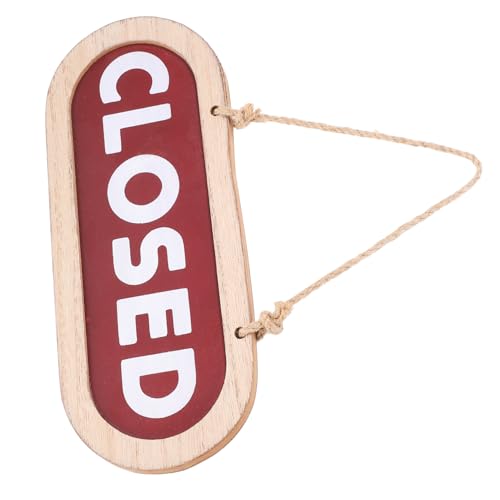 HAMPPLIES Holz Doppelseitiges Open Closed Geschäftsschild mit Aufhängeband Großes Sichtbares Türschild für Laden Restaurant Bar Langlebige Vintage Dekoration HAMPPLIES Holz Doppelseitiges Open Closed Geschäftsschild mit Aufhängeband Großes Sichtbares Türschild für Laden Restaurant Bar Langlebige Vintage Dekoration von HAMPPLIES