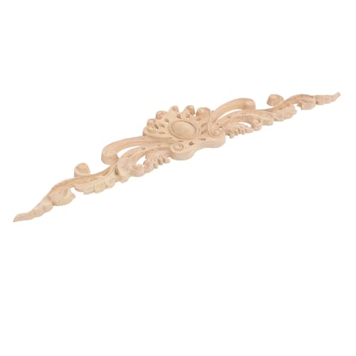HAMPPLIES Holzornament Möbeldekoration Holzschnitzerei Applique Naturholz Kabinett Türdekor für Wohnzimmer Sideboard Regal Esstisch DIY von HAMPPLIES