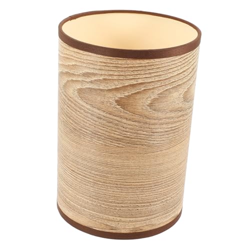 HAMPPLIES Holzstruktur Lampenschirm Deckenleuchte Abdeckung Dekorativer Lampenschirm für Wohnzimmer Schlafzimmer Langlebig Glatte Oberfläche Wohnliche Atmosphäre Vielseitig für Kronleuchter von HAMPPLIES