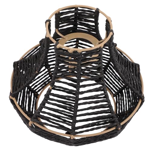 HAMPPLIES Imitat Rattan Lampenschirm Handgewebt Langlebig Schützend Dekorativ für Esszimmer Wohnzimmer Pendelleuchte Geeignet HAMPPLIES Imitat Rattan Lampenschirm Handgewebt Langlebig Schützend Dekorativ für Esszimmer Wohnzimmer Pendelleuchte Geeignet von HAMPPLIES