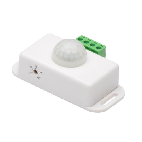 HAMPPLIES Infrarot Bewegungsmelder Schalter Dc Pir Sensor Lichtschalter Automatischer Timer Für Schrank Treppe Küchenbeleuchtung Weiß von HAMPPLIES