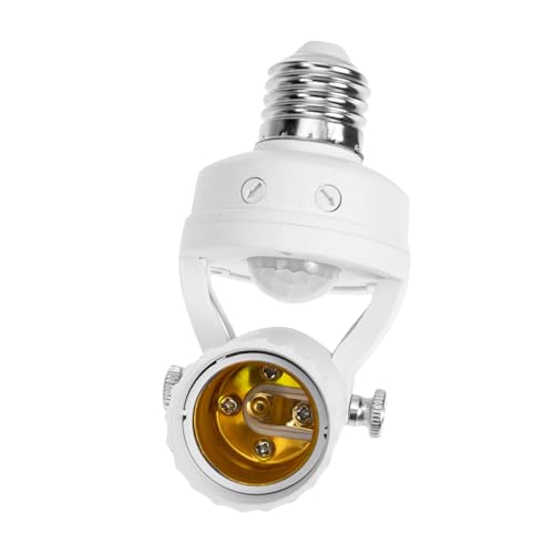 HAMPPLIES Infrarot Sensor Lampenfassung Verstellbarer Bewegungsmelder Lichtsockel aus Robustem Pc und Eisen Energiesparender Sensor Lichthalter für Innen und Außenbereiche HAMPPLIES Infrarot Sensor Lampenfassung Verstellbarer Bewegungsmelder Lichtsockel aus Robustem Pc und Eisen Energiesparender Sensor Lichthalter für Innen und Außenbereiche von HAMPPLIES
