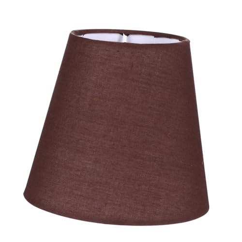 HAMPPLIES Kaffeefarbener Stofflampenschirm Dekorativer Lampenschirm für Tischlampen Wandlampen und Installieren eine Warme für Zuhause und Büro von HAMPPLIES