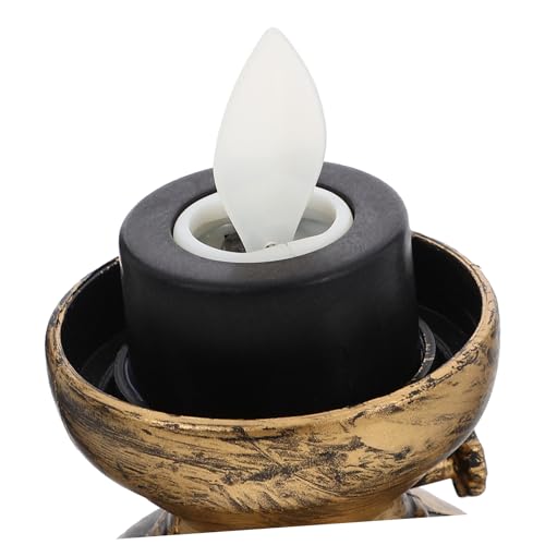 HAMPPLIES Kerosinlampe Im Retro-Stil Für Tischdekoration Petroleumlaternen-Imitation Elektrische Lampe Mit Sanftem Flackereffekt Vintage-tischlampe Für Innenbereich Simulation Von Petroleuml von HAMPPLIES