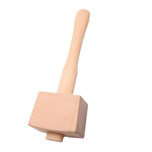 HAMPPLIES Kleiner Holzhammer aus Buchenholz Ergonomisch Handgefertigt Holzklüpfel für Holzarbeiten und Lederbearbeitung Vielseitiges DIY Werkzeug für Handwerk und Basteln von HAMPPLIES