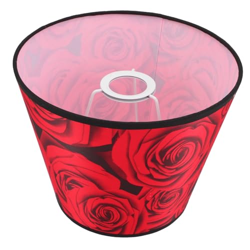 HAMPPLIES Kleiner Lampenschirm aus Leinenstoff für Tischlampe Fassung Halbrund und Lichtabschirmend Vintage Stil Staubgeschützt Geeignet für Wohnzimmer Schlafzimmer und Büro von HAMPPLIES