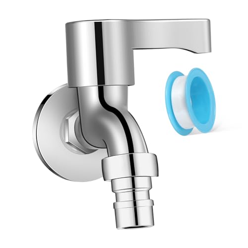 HAMPPLIES Kupfer Waschmaschinen Wasserhahn Wandmontage Waschbecken Wasserhahn mit Dichtungen Auslaufschutz Einfache Installation und Wartung für Garten Küche Waschraum HAMPPLIES Kupfer Waschmaschinen Wasserhahn Wandmontage Waschbecken Wasserhahn mit Dichtungen Auslaufschutz Einfache Installation und Wartung für Garten Küche Waschraum von HAMPPLIES