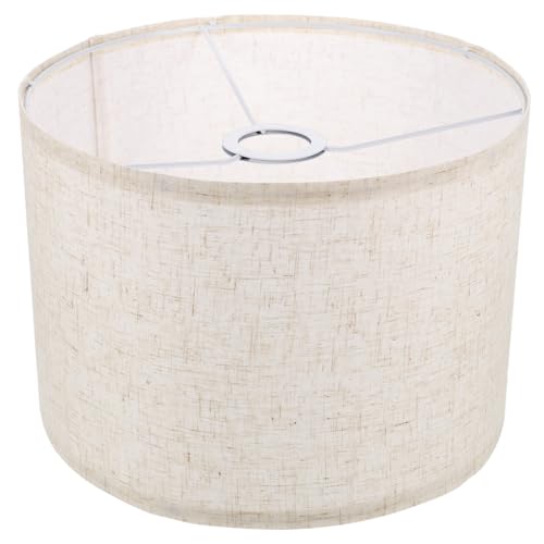 HAMPPLIES Lampenschirm Abnehmbar Kleiner Lampenschirm für Tischlampe Kronleuchter und Wandlampe Weiche Lichtstreuung Vielseitiger Stoff für Wohn und Schlafzimmer von HAMPPLIES