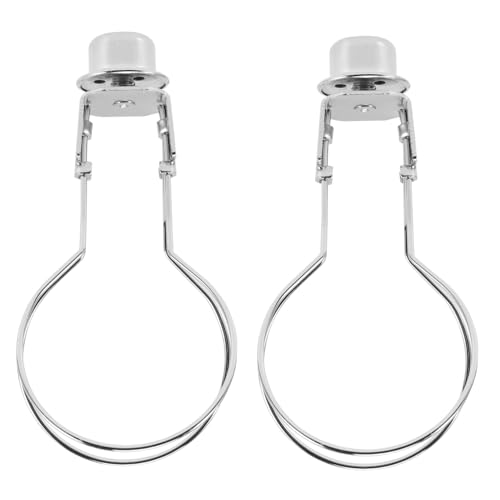 HAMPPLIES Lampenschirm Clip Adapter aus Hochwertigem Eisen Rostfrei und Langlebig DIY Beleuchtungszubehör zur Einfachen Befestigung von Lampenschirmen Kompatibel mit Standard Glühbirnen von HAMPPLIES
