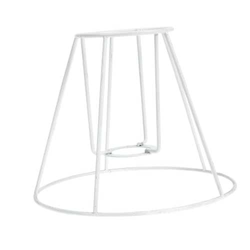 HAMPPLIES Lampenschirm Gestell aus Robustem Eisen DIY Lampenschirm Rahmen für Tischlampe und Stehlampe Stabile Halterung für Kronleuchter und Pendelleuchte für Heimdekoration und Geschenk von HAMPPLIES