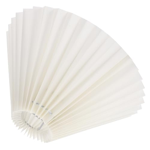 HAMPPLIES Lampenschirm Plissee Tischlampe Vielseitig Einsetzbar Einfache Montage Kreativer Lampenschirm für Schlafzimmer Wohnzimmer Büro Beige Praktische Lichtabdeckung von HAMPPLIES