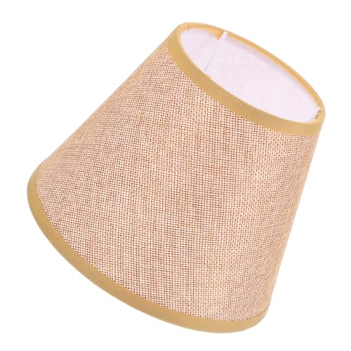 HAMPPLIES Lampenschirm Stoff Lampenabdeckung für Tischlampe Kinderzimmer Dekorativer Lampenschirm PVC Gewebe Hellbraun für Kronleuchter und Schreibtischleuchte HAMPPLIES Lampenschirm Stoff Lampenabdeckung für Tischlampe Kinderzimmer Dekorativer Lampenschirm PVC Gewebe Hellbraun für Kronleuchter und Schreibtischleuchte von HAMPPLIES