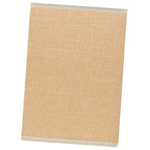 HAMPPLIES Lampenschirm aus Gelbem Jutestoff Stoffschirm für Tisch Steh Wandleuchten Dekorativer Ersatzlampenschirm aus Langlebigem Metall und Textil Warmes Licht Vielseitiges Lampenzubehör von HAMPPLIES