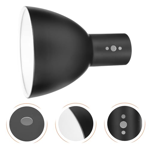 HAMPPLIES Lampenschirm aus Schwarzem Eisen für Tischlampe Installieren Staub Insektenschutz Modisches Lampenzubehör für Wohnzimmer und Schlafzimmer Passend Robust und Dekorativ von HAMPPLIES