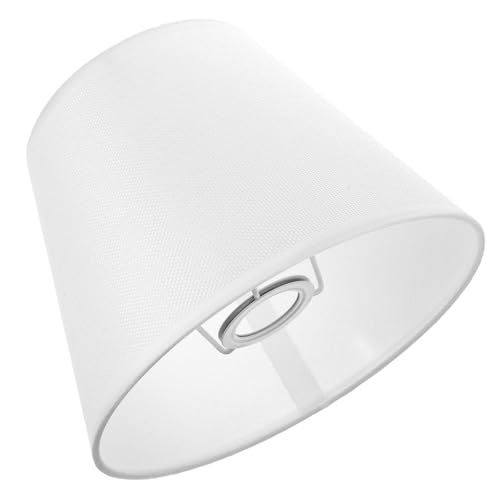 HAMPPLIES Lampenschirm aus Stoff Weiß Ersatz Lampenschirm für Tisch und Stehlampen Langlebig Installieren Warmes Licht für Schlafzimmer und Wohnzimmer von HAMPPLIES