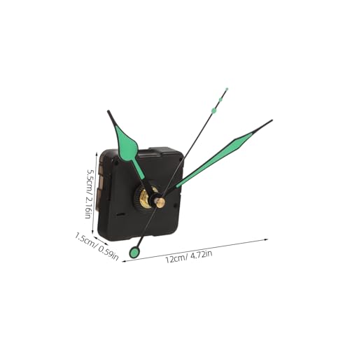 HAMPPLIES Langlebiges Quarzuhrwerk mit Fluoreszierendem Zeigersatz Gewindemechanismus DIY Wanduhr Mechanismus Ersatz für Kreative Uhr Reparatur und Bastelprojekte von HAMPPLIES
