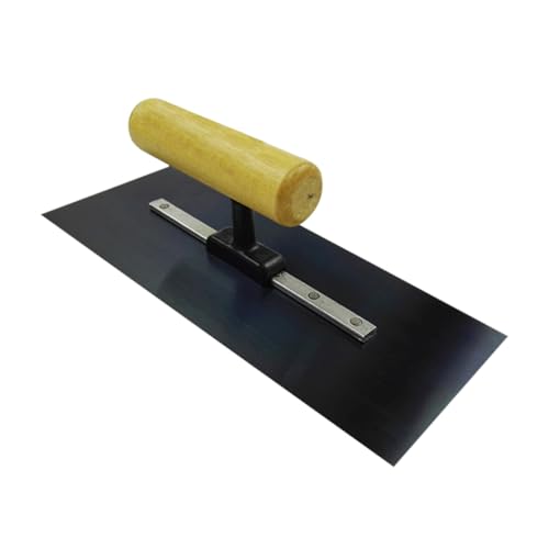 HAMPPLIES Maurerkelle aus Rostfreiem Eisen Nahtlos Geschweißt Glatte Spachtelfläche Ergonomischer Holzgriff Vielseitiges Putzwerkzeug für Fliesen und Bodenarbeiten Verbesserte Produktivität von HAMPPLIES