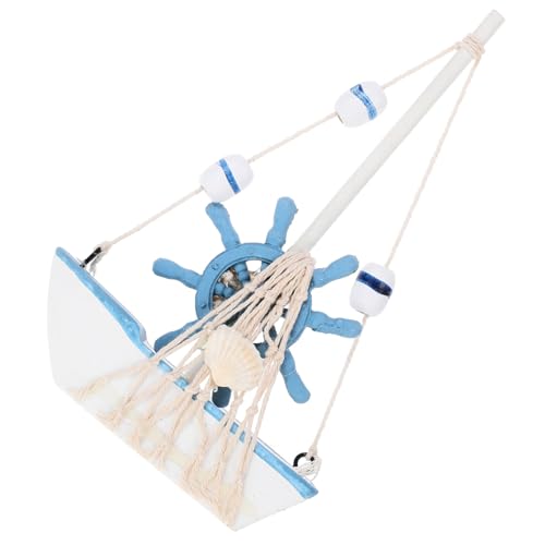 HAMPPLIES Mediterrane Mini Segelboot Dekoration aus Holz mit Handgefertigtes Modellboot für Party und Geschenke Vielseitiges Deko HAMPPLIES Mediterrane Mini Segelboot Dekoration aus Holz mit Handgefertigtes Modellboot für Party und Geschenke Vielseitiges Deko von HAMPPLIES