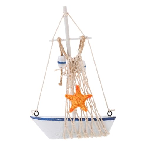 HAMPPLIES Mediterranes Segelboot Modell aus Holz Dekoratives Miniatur Segelboot für Schlafzimmer und Büro Stilvolles Mediterranes Schiff Ornament für Tischdekoration Langlebig und HAMPPLIES Mediterranes Segelboot Modell aus Holz Dekoratives Miniatur Segelboot für Schlafzimmer und Büro Stilvolles Mediterranes Schiff Ornament für Tischdekoration Langlebig und von HAMPPLIES