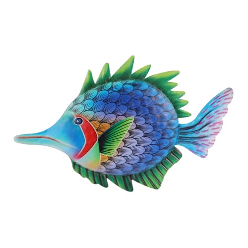 HAMPPLIES Metall Fisch Wanddekoration Zierlich Hängend Für Home Dekor Garten Bar Hotel Wandkunst Ornament Meerestier von HAMPPLIES