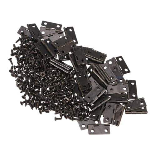 HAMPPLIES Mini Scharniere aus Legierung mit Schrauben Retro Schmuckbox Zubehör Kleine Flexible mit Rundem Eckdesign Langlebig und Vielseitig für Mini Holzkisten HAMPPLIES Mini Scharniere aus Legierung mit Schrauben Retro Schmuckbox Zubehör Kleine Flexible mit Rundem Eckdesign Langlebig und Vielseitig für Mini Holzkisten von HAMPPLIES