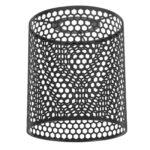 HAMPPLIES Moderner Lampenschirm aus Robustem Eisen mit Filigranem Hohlmuster Minimalistisches Design Rechteckiger Pendelleuchten schirm für Restaurant Bar und Flur von HAMPPLIES