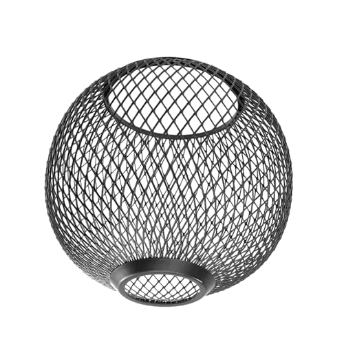 HAMPPLIES Moderner Schwarzer Metall Lampenschirm mit Filigranem Hohldesign Dekoratives Wohnaccessoire Einfach zu Montierender Lichtschutz für Schlafzimmer und Wohnzimmer HAMPPLIES Moderner Schwarzer Metall Lampenschirm mit Filigranem Hohldesign Dekoratives Wohnaccessoire Einfach zu Montierender Lichtschutz für Schlafzimmer und Wohnzimmer von HAMPPLIES