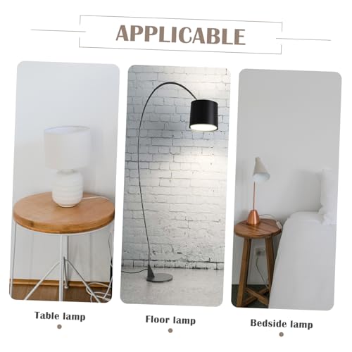 HAMPPLIES Moderner Stoffkunst Lampenschirm Langlebiger Eleganter Lampenschirm für Tischlampe und Schreibtischlicht Stilvolle Lichtabdeckung für Schlafzimmer und Wohnzimmer von HAMPPLIES