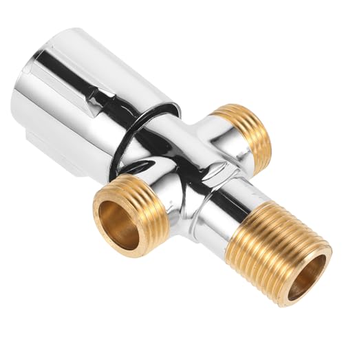 HAMPPLIES Multifunktionaler Kupfer eckventil mit Doppel ausgang Messingventil für Warm Kaltwasser Langlebiges Drei rad bedienventil für Badezimmer Küchenspüle HAMPPLIES Multifunktionaler Kupfer eckventil mit Doppel ausgang Messingventil für Warm Kaltwasser Langlebiges Drei rad bedienventil für Badezimmer Küchenspüle von HAMPPLIES