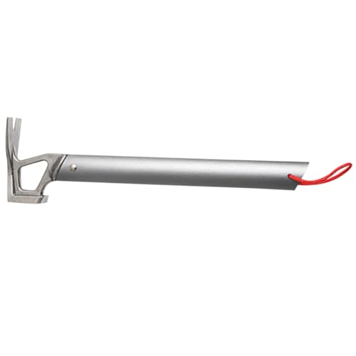 HAMPPLIES Multifunktionaler Tragbarer Zelthammer mit Aluminiumgriff Langlebiger Outdoor hammer zum Einschlagen und Herausziehen von Zeltnägeln für Camping Wandern und Outdoor aktivitäten von HAMPPLIES