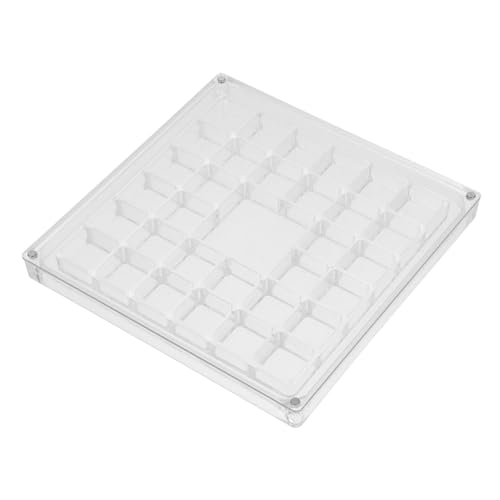 HAMPPLIES Muschel Sammelbox Aus Präsentationstablett Mit 33 Fächern Zum Sortieren Und Ordnen – Transparente Aufbewahrungsbox Für Mini Muscheln Zur Strandhochzeit von HAMPPLIES